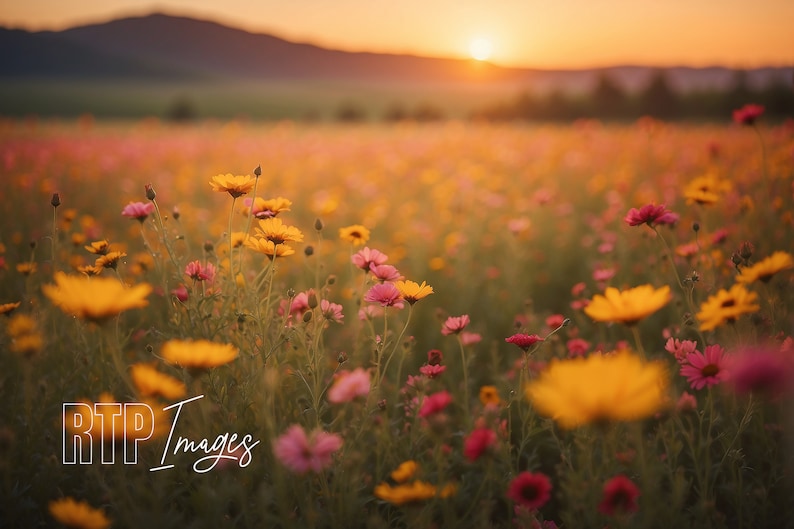 Composite Background Spring Wildflowers, Fine Art Digital Background ...