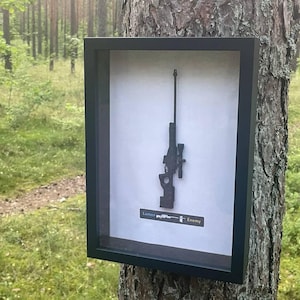 Custom CS2 Wall Mount AWP 3D Shadow Box | Personalized Design for Gamer Decor | Unique Gaming Gift for Gamers, Esport Fans