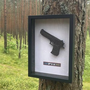 Custom CS2 Wall Mount Deagle 3D Shadow Box | Personalized Design for Gamer Decor | Unique Gaming Gift for Gamers, Esport Fans