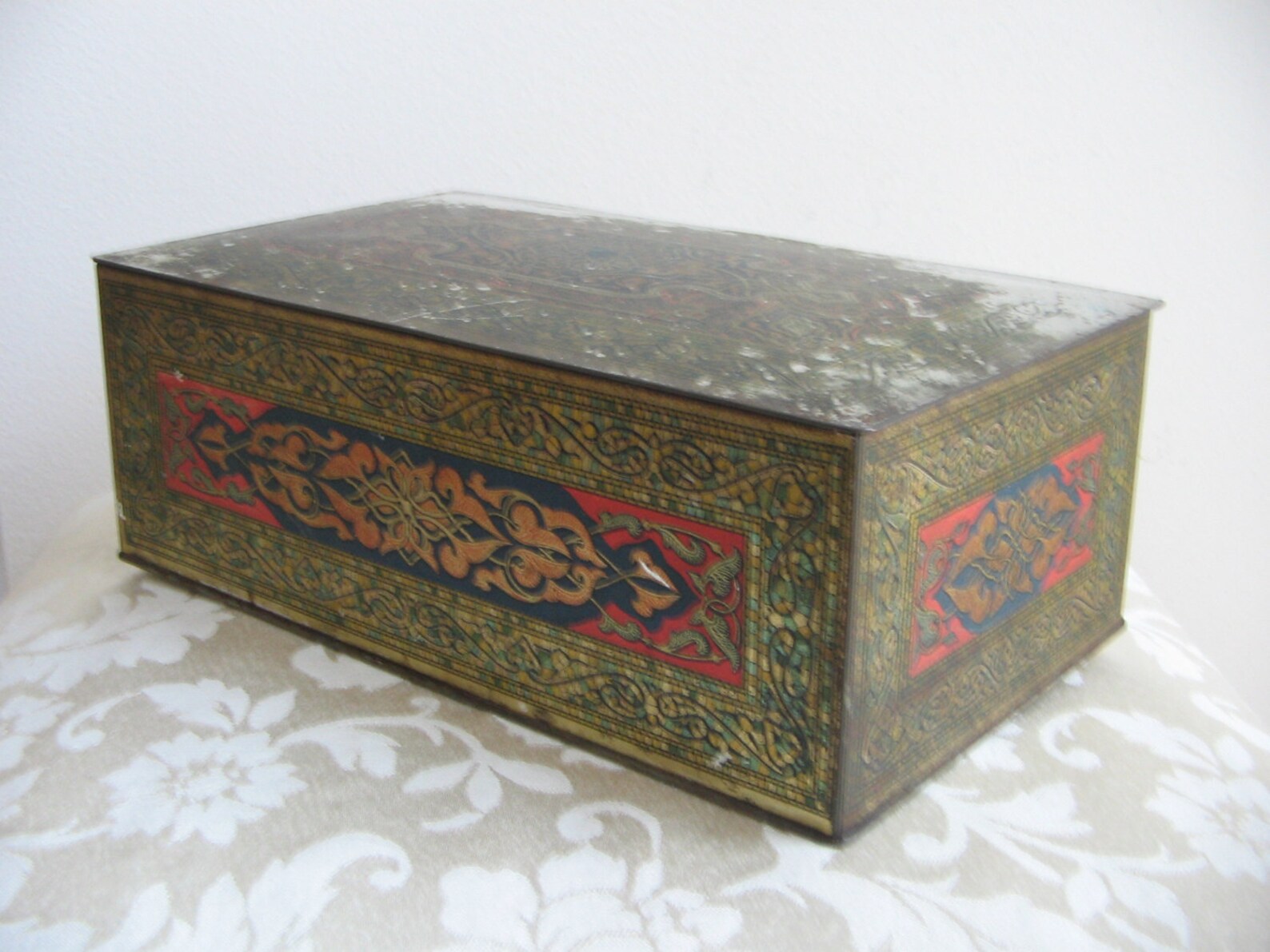 Antique Art Deco Metal Box Tin Humidor by Wilson & Co. USA Etsy