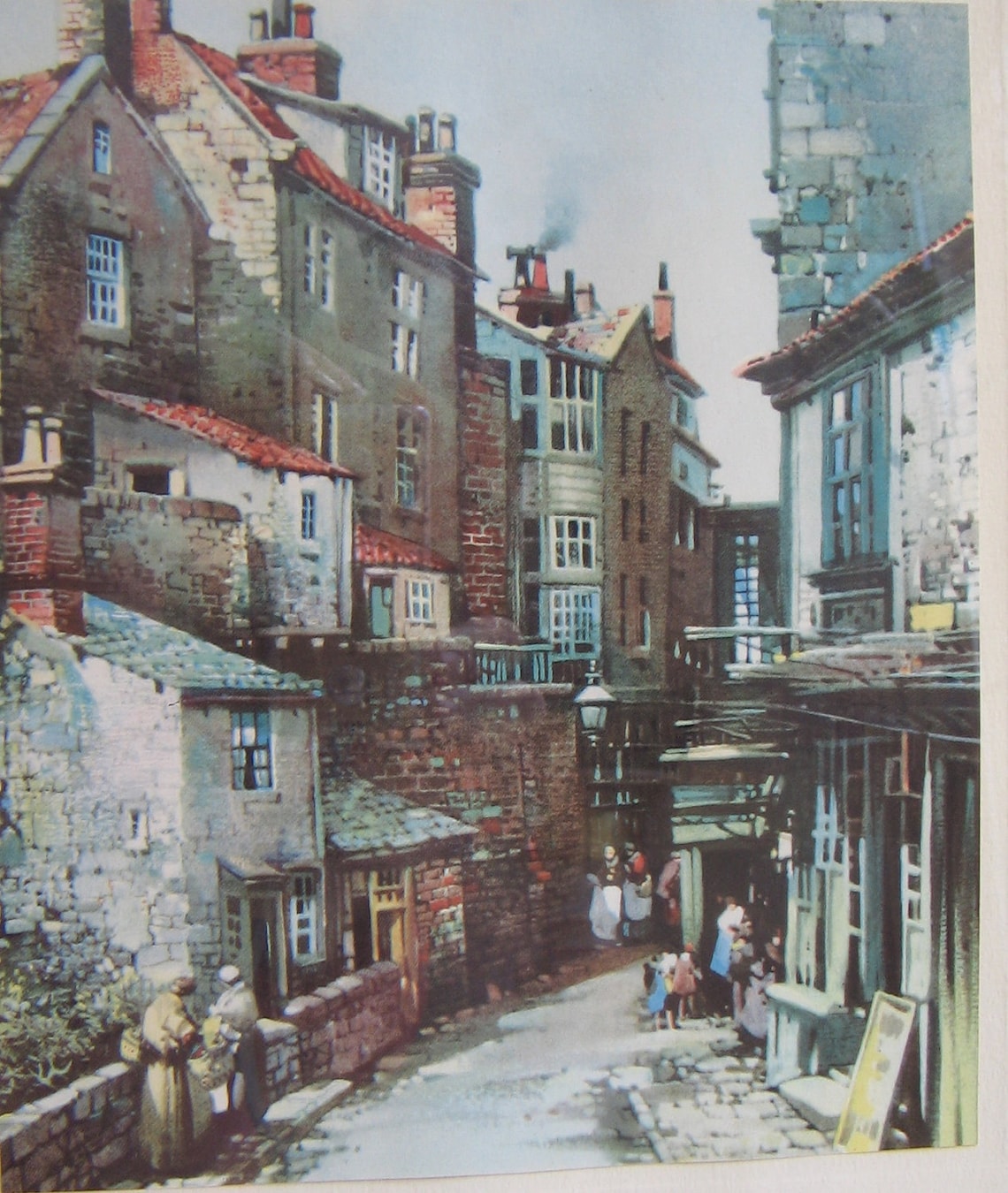 Vintage European Street Scene Architecture Wall Art Print Etsy