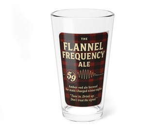 The 59 Bar Pint Glass | Flannel Frequency Ale | Resident Alien Fan Merch