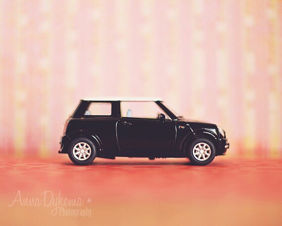 pink mini cooper toy car