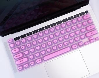 Tastaturschutzhülle für lange Fingernägel, taktile Tasten, zum Aufkleben, MacBook-Schutzhülle, inklusive Aufbewahrungstasche