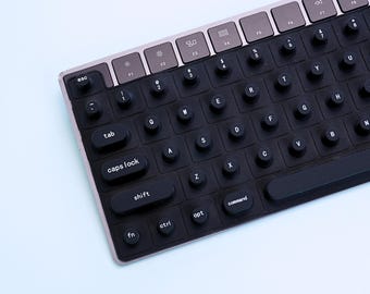 Klassieke zwarte toetsenbordhoes voor lange nagels | Siliconen toetsenbordhoes | Cadeau voor haar | Essentiële benodigdheden voor nagelliefhebbers | Inclusief opbergzakje