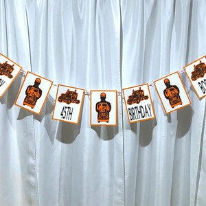 Trucker Birthday Banner -  Personalized Trucker Birthday Garland - Trucking Birthday Bunting - Trucker Birthday Party Supplies