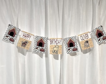 Personalized Dog Birthday Banner
