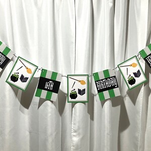 Wizard Witch Birthday Banner - Personalized Wizard Witch Birthday Garland - Wizard Witch Birthday Bunting - Wizard Witch Birthday Party