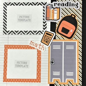 Senior Year Scrapbook Kit - Two (2) Page 12 X 12 Ready to Assemble High School Scrapbook Layout ...