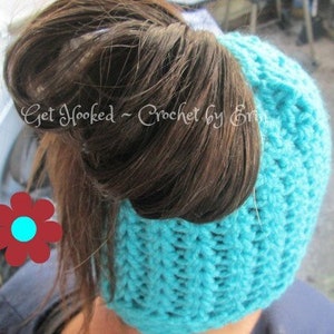 SALE Messy Bun Ponytail beanie/hat. Available in a bunch of colors . image 1