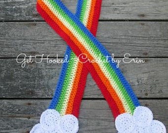 Rainbow Scarf with cloud