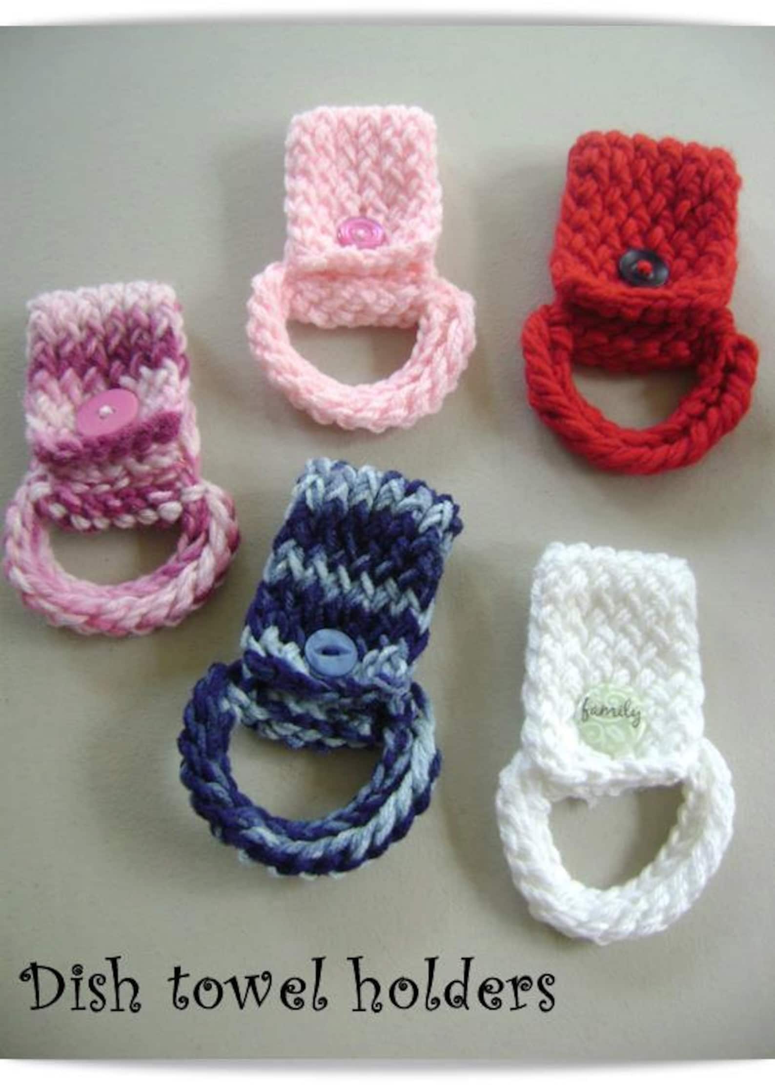 PATTERN for Loom Knitted Dish Towel Holder Etsy