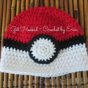 Pokemon Poke'ball Hat/ beanie/ ALL SIZES/ ships everywhere/sizes in description image 2