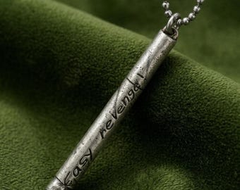 E.a.sy Re.v.En.ge! Cl.ga.ret.Te Necklace - 950 Sterling Silver Pendant - Hl.m.E.no & A.k.I Ha.Yaka.vva Rep.Ll.ca - Anime Fan Gift