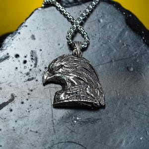 プレミアムナイトレインエンブレムペンダント - ハンドメイド950シルバーヒーローネックレス - リムフェルト風ファンタジータリスマンジュエリーギフト