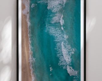Coastal Wall Art, Tropical Beach Landscape Photography, Minimalist Wall Art, Travel Poster