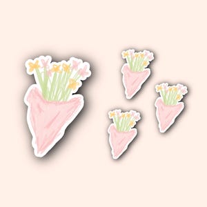 Stickerflake „Bouquet“ | Journaling / Scrapbooking / Bullet Journal / iPad / Laptop Stickers | Deko Aufkleber | Blumen, Blumenstrauß