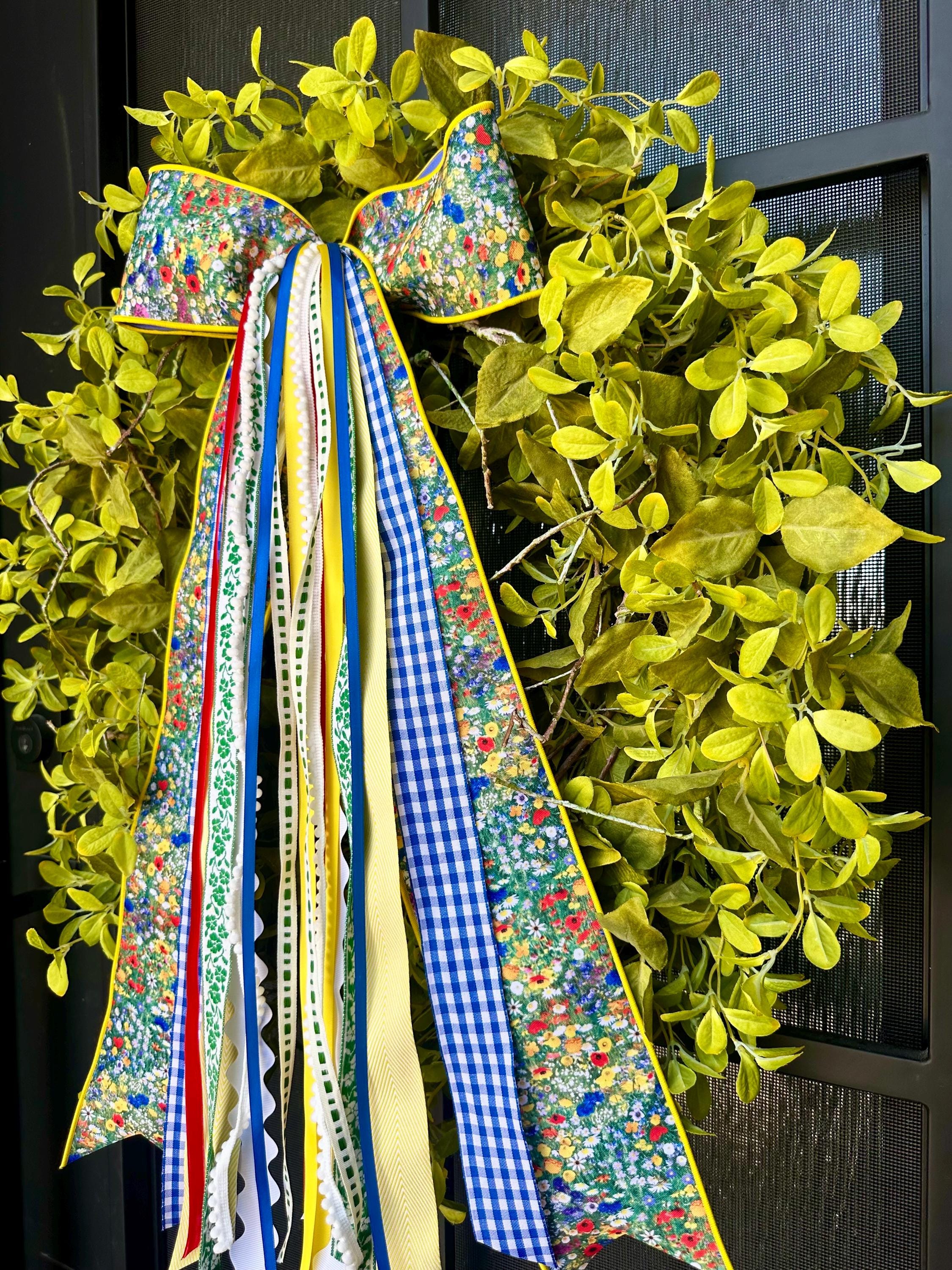 Spring Ribbon Tree Wildflower Ribbon Set: Spring Wreath Decor - Etsy