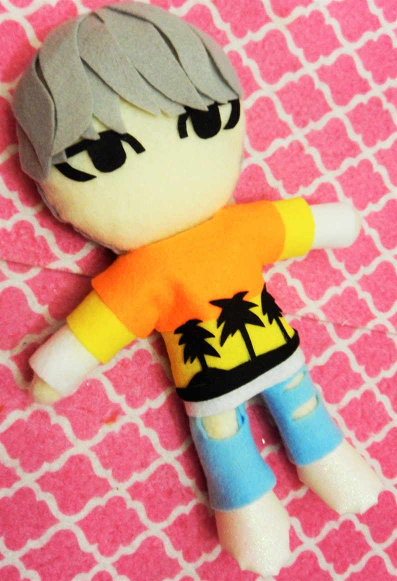 Kpop BTS Suga Inspired Plushie Plush Toy Doll fire | Etsy