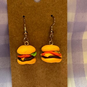 Cheeseburger Earrings