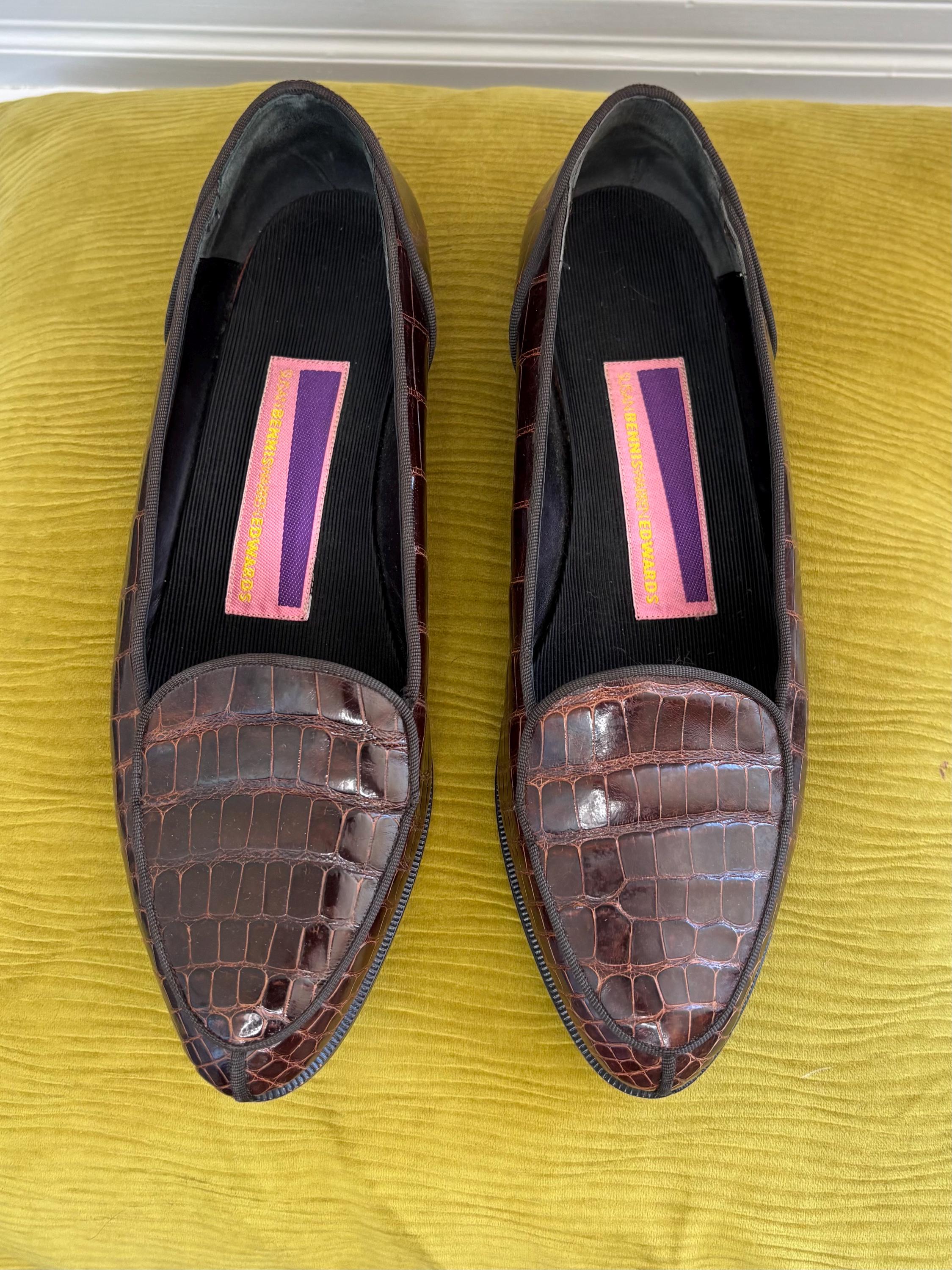VTG Bennis Edwards Hand Beaded Mocs in Black Leather 80s - Susan Bennis - Warren Edwards - Loafer - Men main image 4