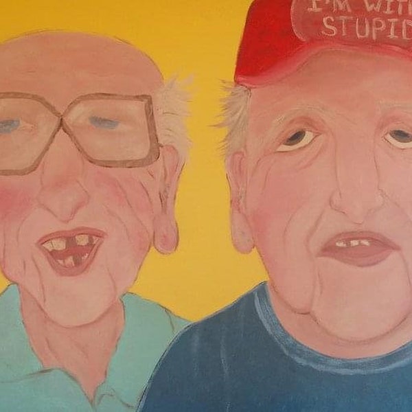 Bernie and Floyd Good People Painting