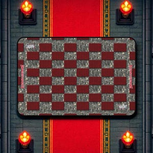 Draughtnauts Royal Hall Game Mat: 2-Player Neoprene Battle Board