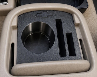 Portavasos/soporte para teléfono y organizador para consola central OBS Chevy/GMC para camionetas y SUV 1995-1999