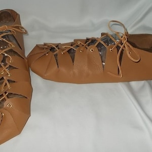 Renaissance Women Finished Leather Laced Shoes One Size Various Colors