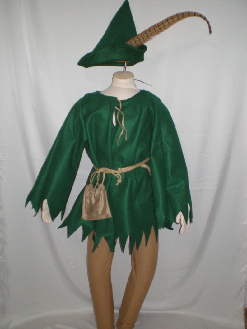 New Complete Children Robin Hood / Peter Pan Costume Various Sizes image 1