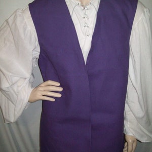 Renaissance / Pirate Child's Vest Size 11/12 Various Colors CLEARANCE!