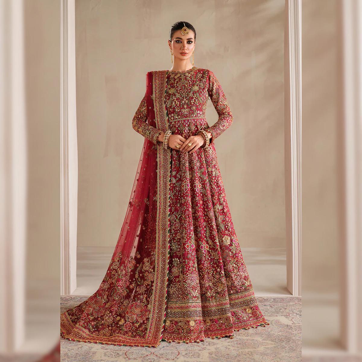indian bridal maxi dresses Indian Bridal Outfit Long Bridal Gown Buy Indian Bridal Outfits Online
