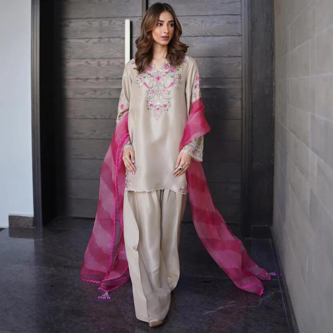 Summer Edit -- Malmal Kurta with Farshi shalwar