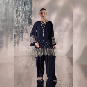 Latest Farshi Shalwar Suit 3PC Pakistani Indian Designer Shalwar Kameez Punjabi Patiala Dress Partywear Dresses Ethnic Formal Silk Outfit