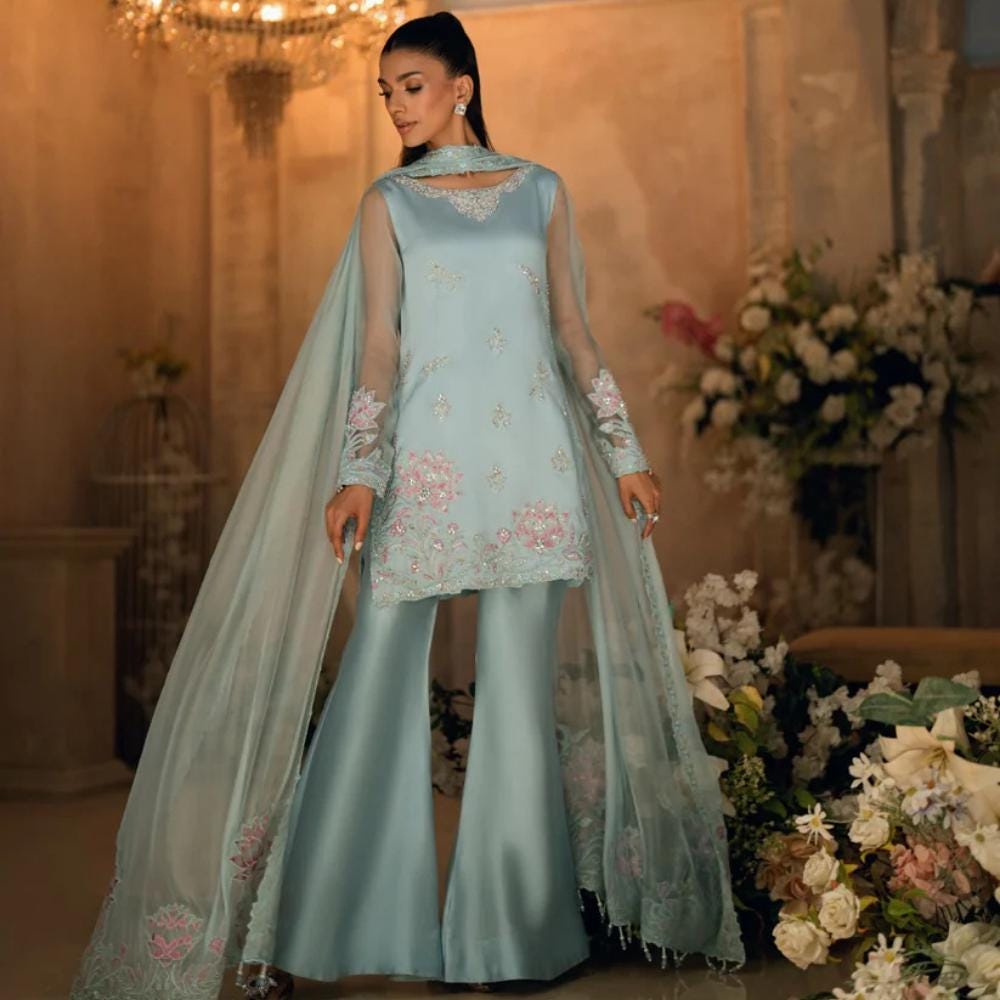 Ice Blue Nikkah Dress - Etsy