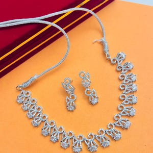 Set di collane di diamanti americani: gioielli da matrimonio indiani