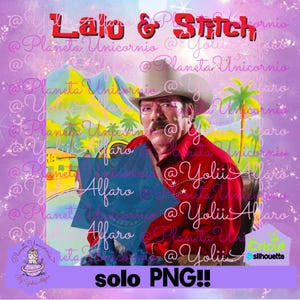 Lalo i Stitch, Lalo Mora, Stitt, Stitchh. Tylko PNG. Zawiera typografię.