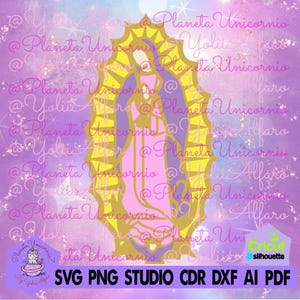De meerlaagse Virgin Mary MOD 2, Virgin of Guadalupe, Holy Virgin, bevat verschillende formaten.