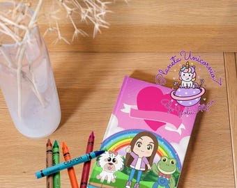 Lara Campos coloring book PDF, half letter size, coloring book, Rhennée frog, Cookie, Lara Lara, frog, Lara, Campos.