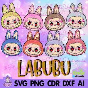 Labubuz, mignons petits ours avec des dents, ours en peluche.