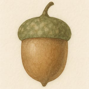 Oak Tree Watercolor Collection