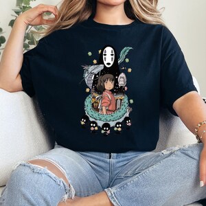 Spirited Away Studio Ghibli Shirt, Ghibli My Neighbor Totoro Shirt, Howl's Moving Castle shirt, Gildan Canvas shirt, Hayao Miyazaki, Top 3