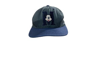 Gorra vintage de Mickey Mouse bordada, bicolor azul marino, estilo snapback, años 90, Disney