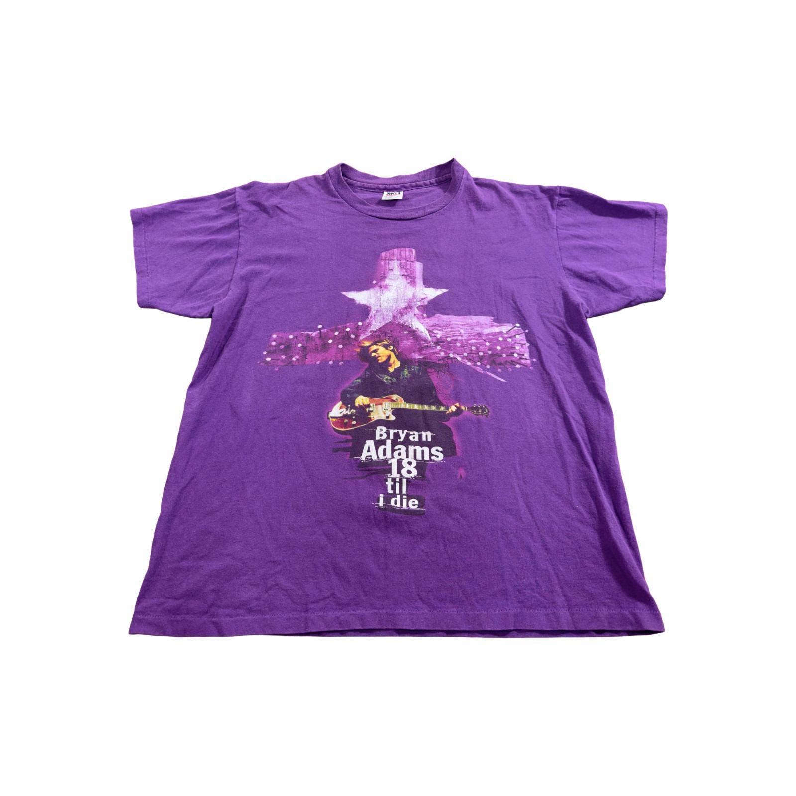 Vintage Bryan Adams 18 Til I Die 1997 Tour Tee Single Stitch T 