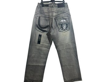 Vintage 90s Karl Kani Monogram Overprint Wide Baggy Jeans Size