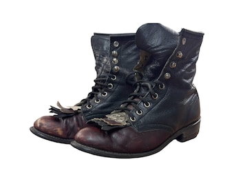 Botas vintage Laredo Roper Canada West bicolor estilo abuela