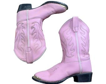 Vintage Old West Youth Girls Snip Toe Fashion Western Boots VR9119