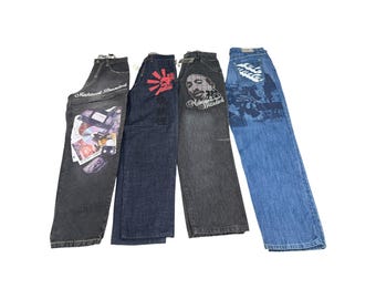 Vintage New Akademiks Akdmks Denim Mini Skirt Blue Dark Wash Denim