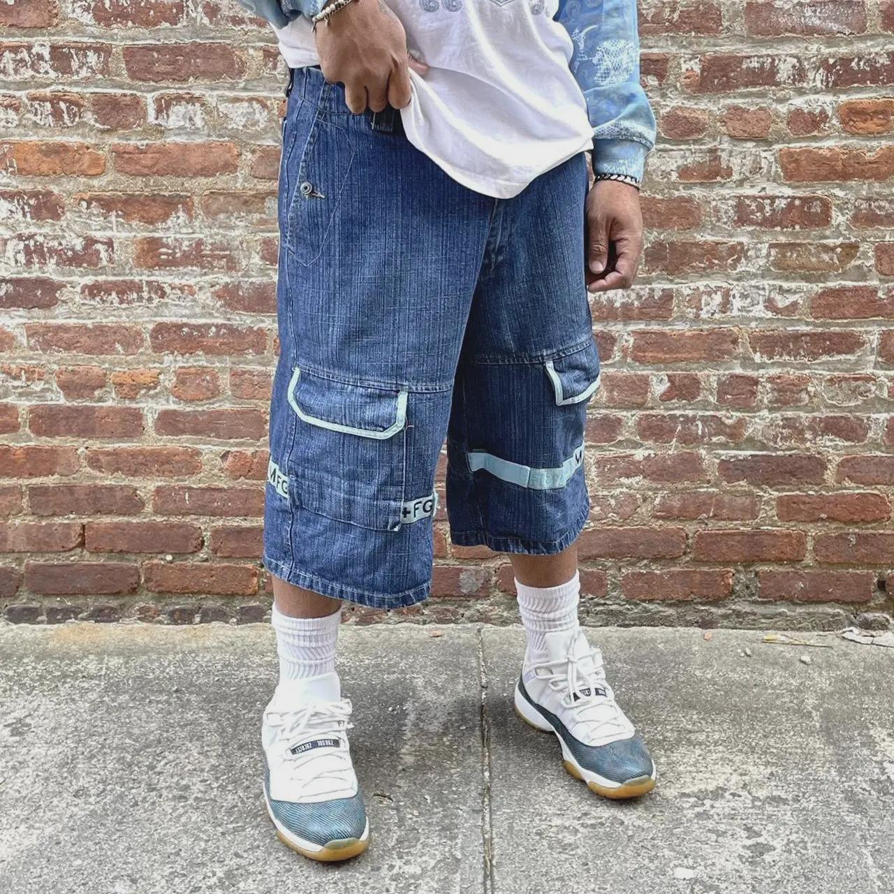 Vintage MFG Marithe Francois Girbaud Denim Shorts Jorts Hip Hop 