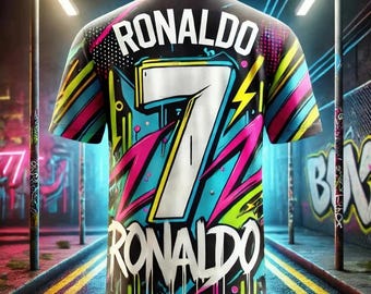 Ronaldo #7 Portugal Kids Soccer Jersey 2024/2025, Portugal Football Jersey for Kids Game Day Gift, Youth Football Shirt Boys Girls